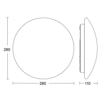 STEINEL 064808 - LED Laevalgusti vannituppa anduriga RS PRO LED/9,5W/230V 3000K IP54