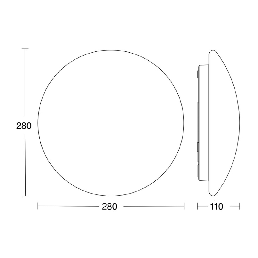 STEINEL 064815 - LED Laevalgusti vannituppa anduriga RS PRO LED/9,5W/230V 4000K IP54