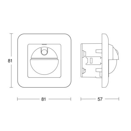 Steinel 065003 - Liikumisandur IR 2180 UP ECO 230V valge