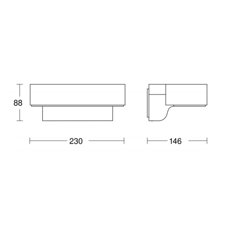 STEINEL 065690 - LED Väli seinavalgusti koos anduriga L800 LED/7,5W/230V IP44