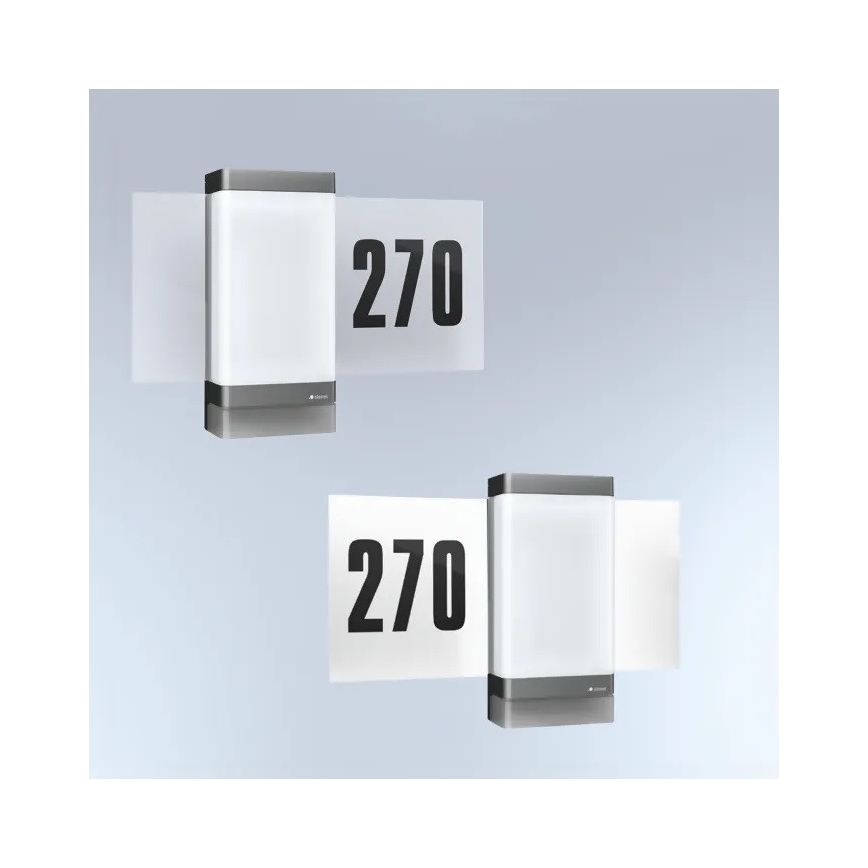 Steinel 067205 - LED Majanumber anduriga L270SC LED/7,8W/230V IP44