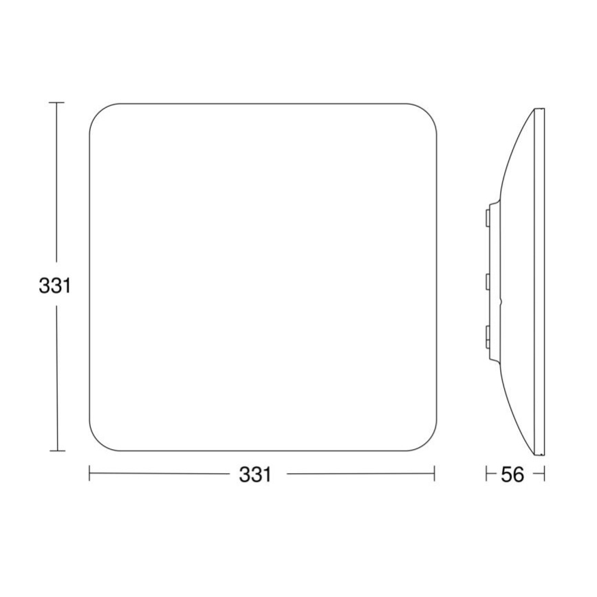 Steinel 067526 - LED Hämardatav laevalgusti anduriga RS PRO S30 Q SC LED/26W/230V 3000K
