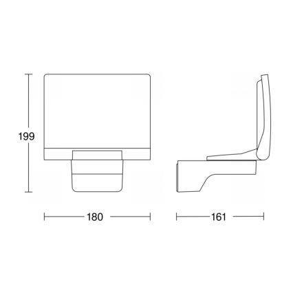 STEINEL 068080 – LED Väli prožektor XLED PRO LED/19.5W/230V IP44 3000K antratsiit