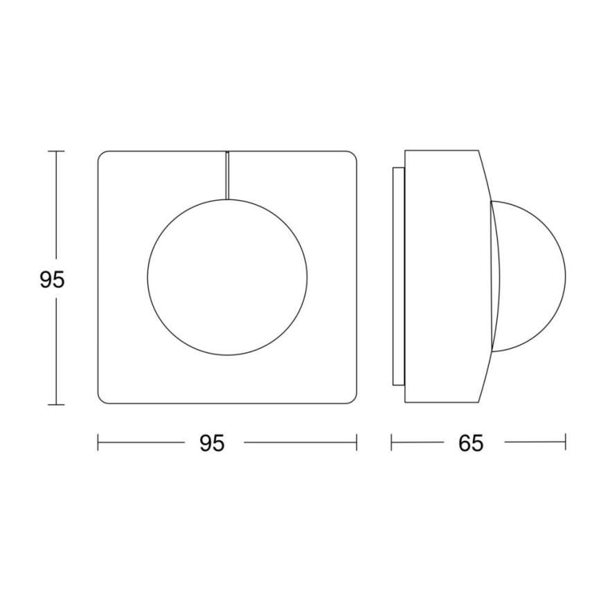 Steinel 068561 - Liikumisandur IS 3360 40m V3 KNX IP54 kandiline must