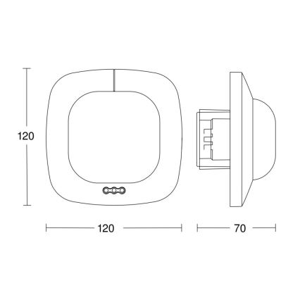 Steinel 068608 - Kohalolekuandur IR Quattro HD 24m COM1 must