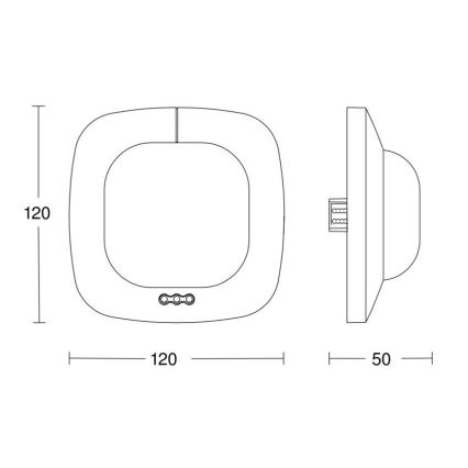 Steinel 068622 - Kohalolekuandur IR Quattro HD 24m KNX must