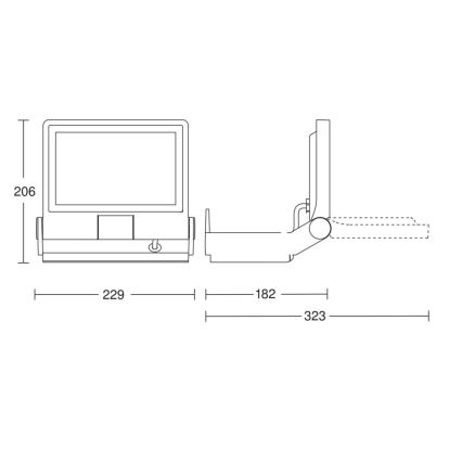 Steinel 069513 - LED Prožektor XLED PRO ONE LED/17,7W/230V 3000K IP44 antratsiit