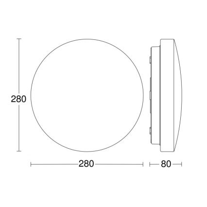 Steinel 069681 - LED Laevalgusti vannituppa anduriga RSPRO P1 LED/9,4W/230V 3000K IP54