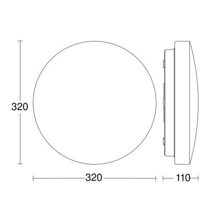 Steinel 069742-LED Laevalgusti vannituppa anduriga RSPROP2 15,1W/230V 3000K IP54