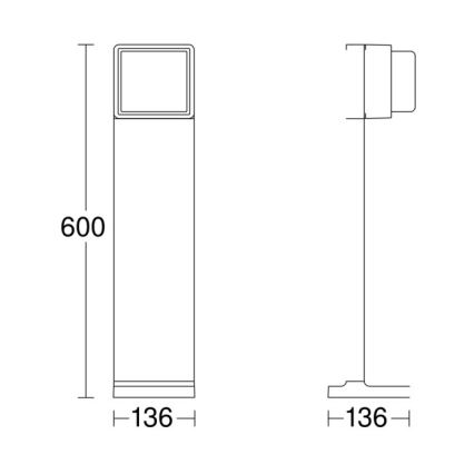 Steinel 078652 - LED Hämardatav välivalgusti GL 85 C 600 LED/9W/230V 3000K IP44