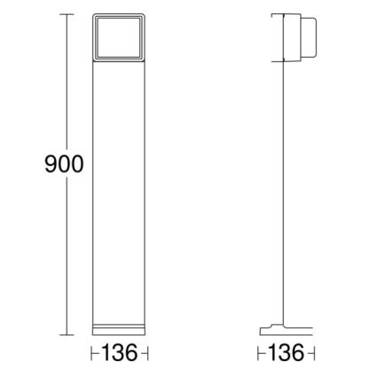 Steinel 078676 - LED Hämardatav välivalgusti GL 85 C 900 LED/9W/230V IP44