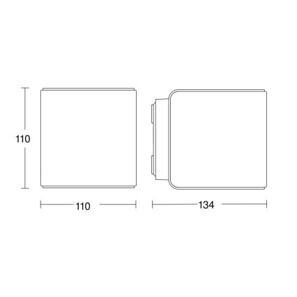 Steinel 079277 - LED Väli seinavalgusti L840 C LED/9,1W/230V IP44 antratsiit