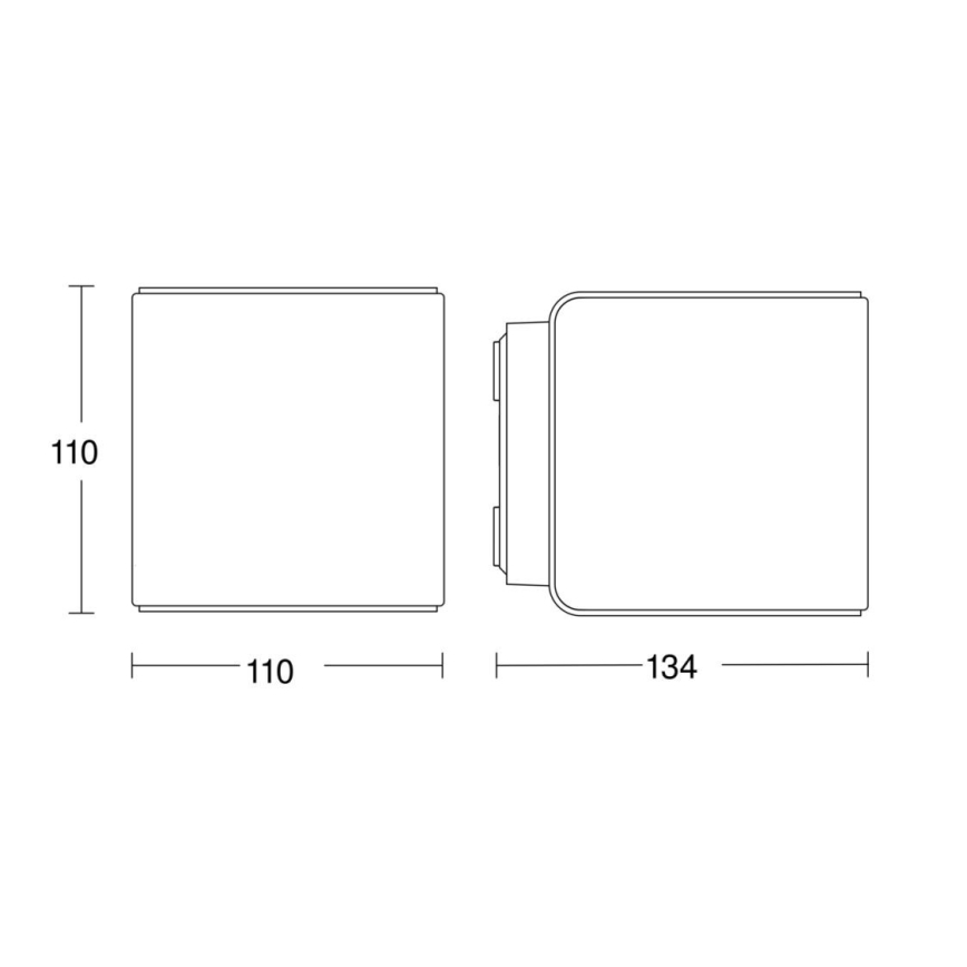 Steinel 079277 - LED Väli seinavalgusti L840 C LED/9,1W/230V IP44 antratsiit