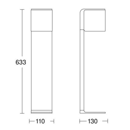 Steinel 079284 - LED Välivalgusti GL 80 C LED/9,1W/230V IP44 antratsiit