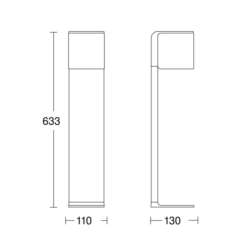 Steinel 079284 - LED Välivalgusti GL 80 C LED/9,1W/230V IP44 antratsiit