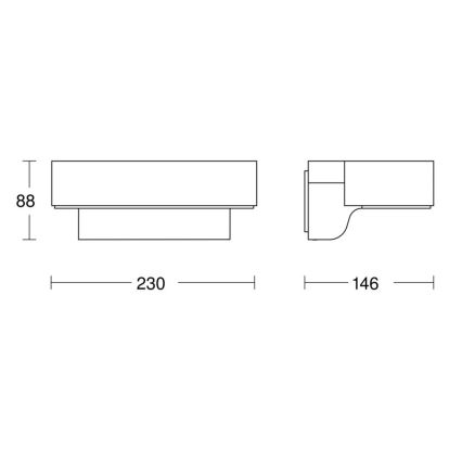 Steinel 079291- LED Väli seinavalgusti L800C LED/7,5W/230V IP44 antratsiit