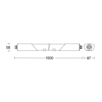 Steinel 079338-LED Tööstuslik valgusti anduriga RS PRO5150 SC 5C LED/42W/230V IP66