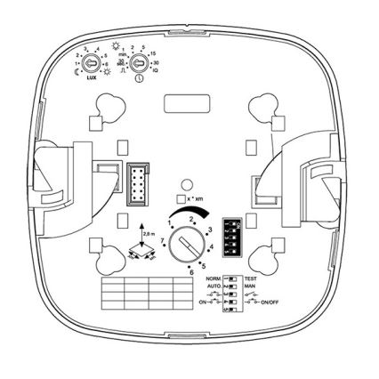 Steinel 079345 - Kohalolekuandur IR QUATTRO COM1 230V valge