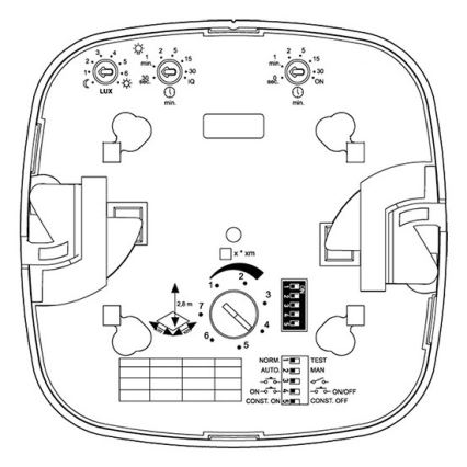 Steinel 079352 - Kohalolekuandur IR Quattro 8m DALI-2 APC valge