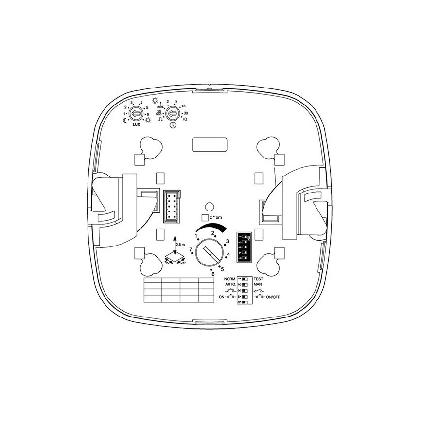 Steinel 079369 - Kohalolekuandur IR Quattro HD 24m COM1 valge