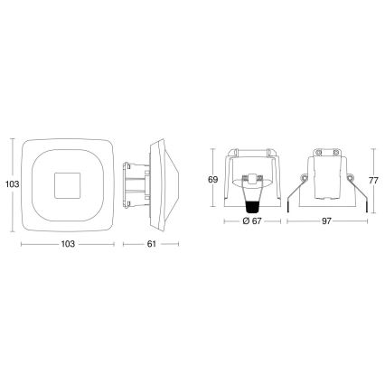 Steinel 079420 - Kohalolekuandur HF 360-2 COM1 valge