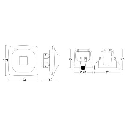 Steinel 079437 - Kohalolekuandur HF 360-2 KNX valge