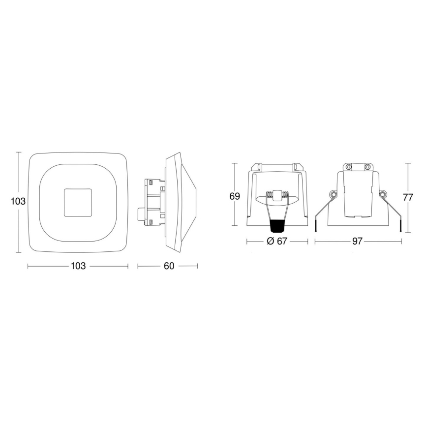 Steinel 079437 - Kohalolekuandur HF 360-2 KNX valge