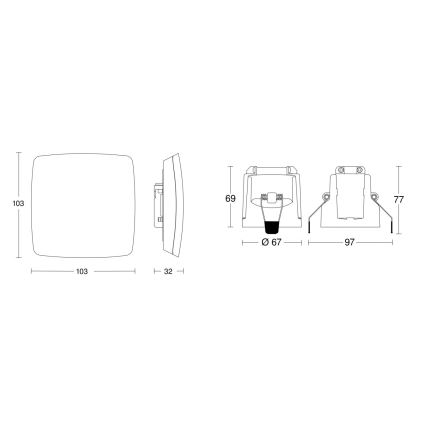 Steinel 079451 - Kohalolekuandur TRUE PRESENCE KNX valge