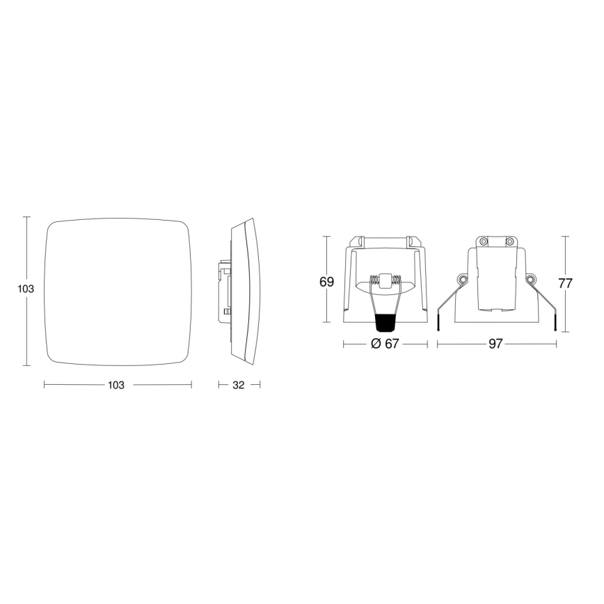 Steinel 079451 - Kohalolekuandur TRUE PRESENCE KNX valge