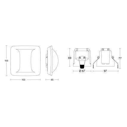 Steinel 079475 - Kohalolekuandur Hallway KNX valge