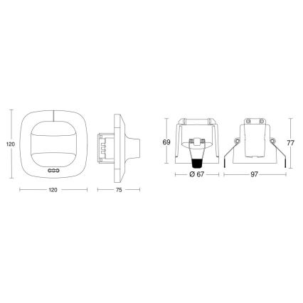 Steinel 079482 - Kohalolekuandur Dual HF COM1 valge