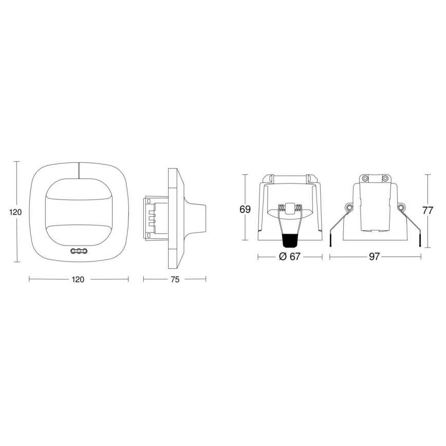 Steinel 079482 - Kohalolekuandur Dual HF COM1 valge