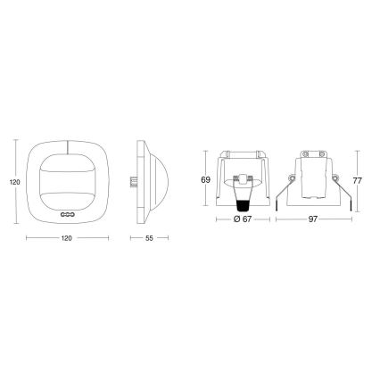 Steinel 079505 - Kohalolekuandur Dual HF KNX valge