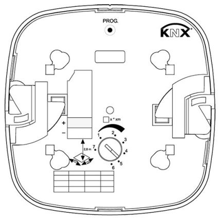 Steinel 079536 - Kohalolekuandur HF 360 KNX valge