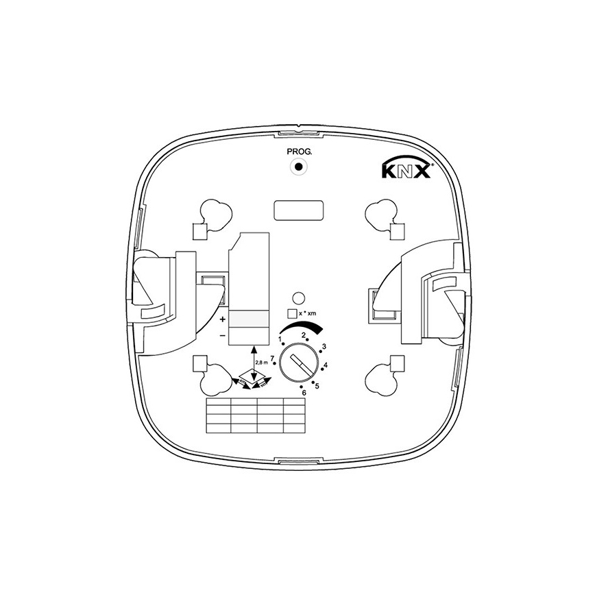 Steinel 079536 - Kohalolekuandur HF 360 KNX valge