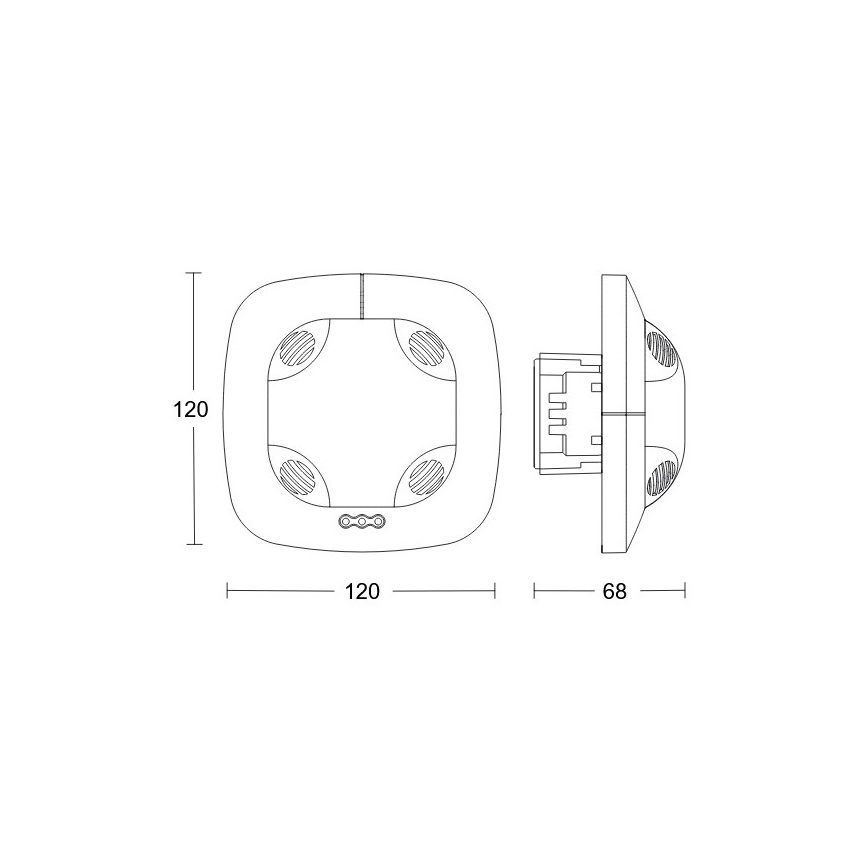 Steinel 079574 - Kohalolekuandur DualTech COM1 valge