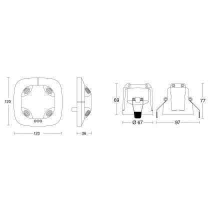 Steinel 079581 - Kohalolekuandur DualTech KNX valge