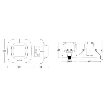 Steinel 079598 - Kohalolekuandur Dual US COM1 valge