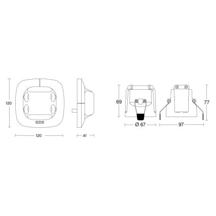 Steinel 079604 - Kohalolekuandur Dual US KNX valge