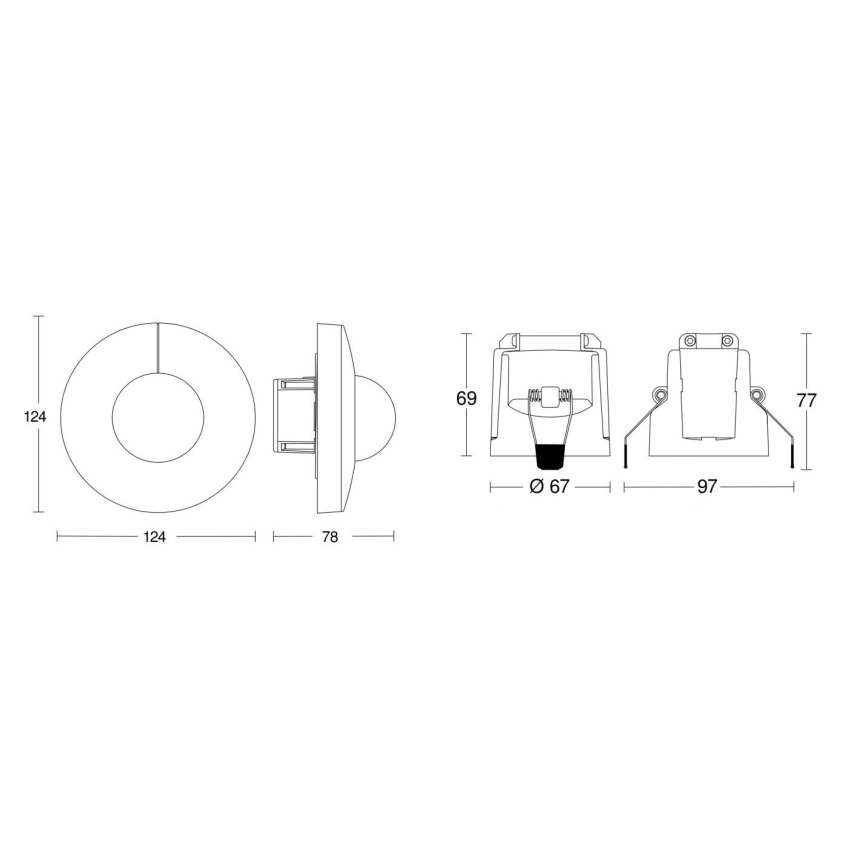 Steinel 079697 - Liikumisandur IS 345 COM1 230V valge