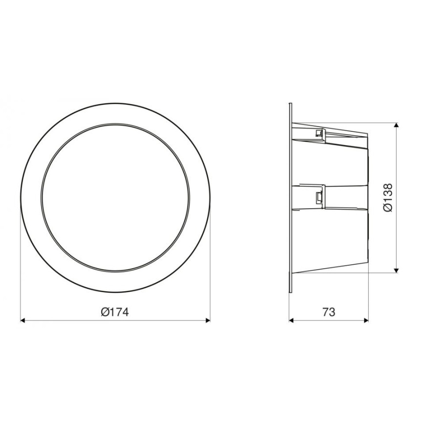 Steinel 084998 - LED Hämardatav väli süvistatav valgusti anduriga LED/10,8W/230V 3000/4000/5700K IP54