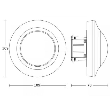 Steinel 086893 - Liikumisandur MD IR 4360-8 COM1 UP WS valge