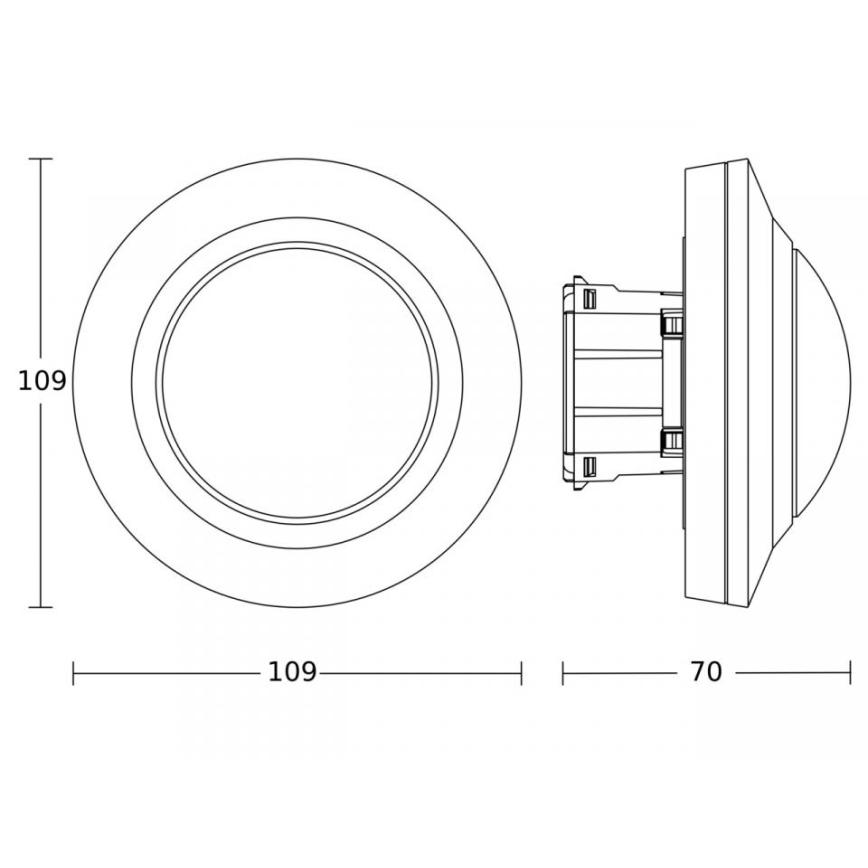 Steinel 086893 - Liikumisandur MD IR 4360-8 COM1 UP WS valge