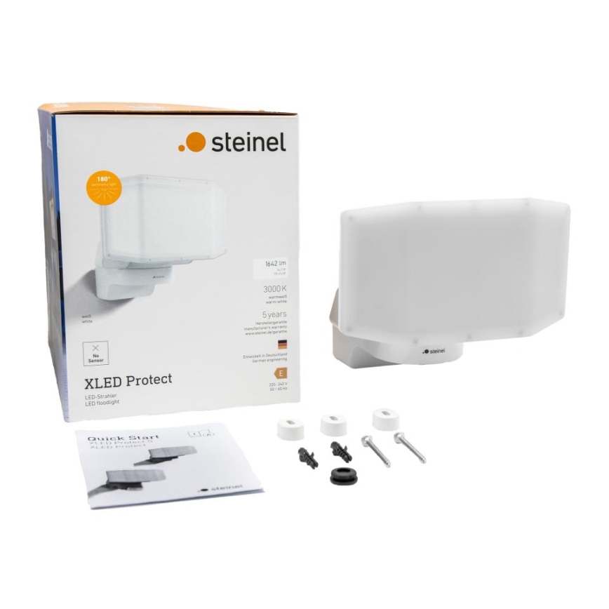 Steinel 090005 - LED Prožektor XLED PROTECT LED/13,6W/230V 3000K IP54 valge