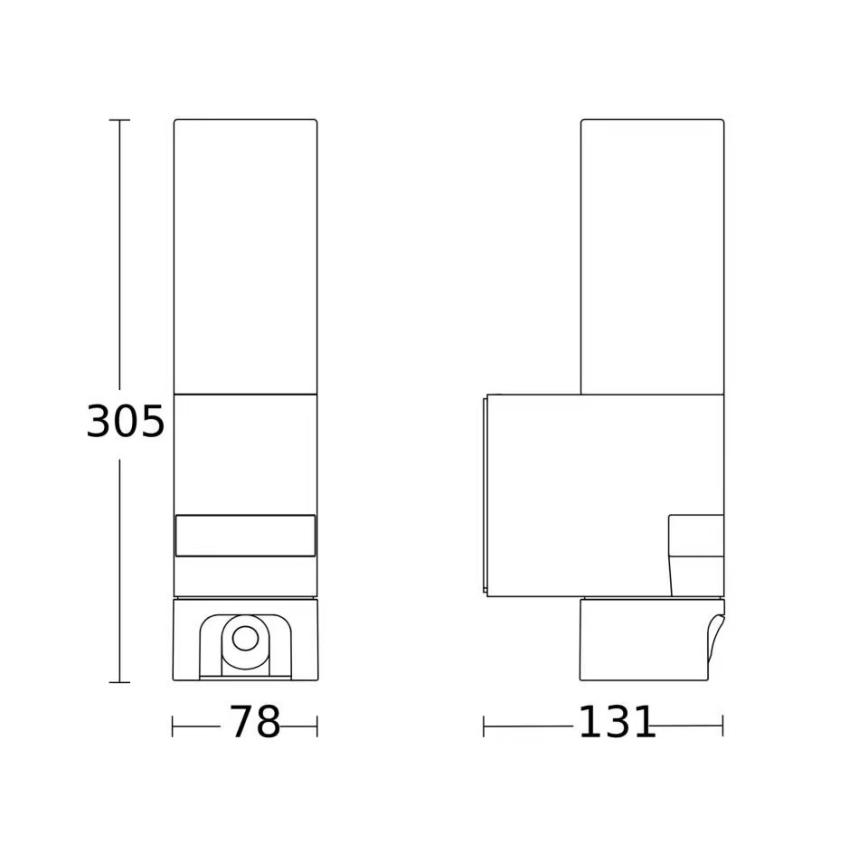 Steinel 092597 - LED välisvalgusti liikumisanduri ja kaameraga L 620 LED/13,5W/230V IP44