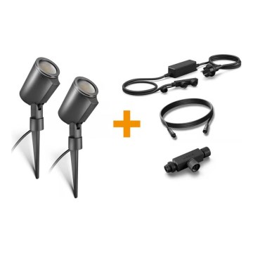 Steinel 093907 - Põhikomplekt LED RGBW 2x välisvalgustit LED/7,8W/24V IP65