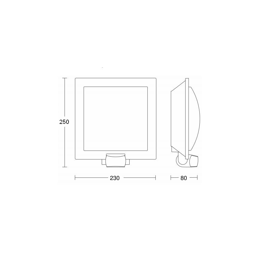 Steinel 566814 – Väli seinavalgusti anduriga 1×E27/60W/240V L 20 S IP44