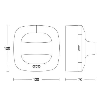 Steinel 590703 - Kohalolekuandur Dual HF COM1 valge