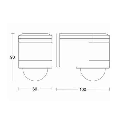 STEINEL 602819 - Väli infrapunaandur seinale IS240 valge IP54