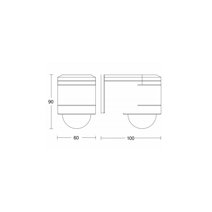 STEINEL 602819 - Väli infrapunaandur seinale IS240 valge IP54
